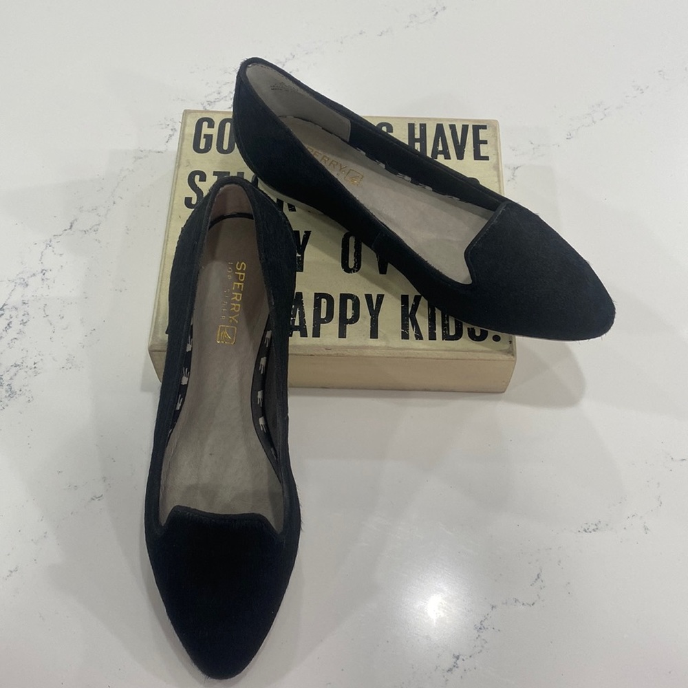Sperry Top Slider black women slip on. Reposhing. I’ve only worn once! EUC